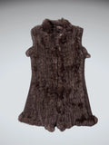 Love Token Black Fur Vest (XS)