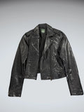 Wild Fable Black Faux Leather Jacket Women (XS)