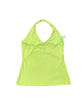 Suzy Lime Halter Neck Vintage Top (S)