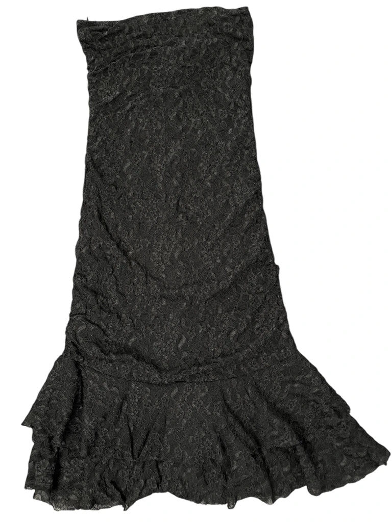 Guess Bow-Front Satin Cocktail Dress in Black (S)
