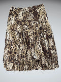Gold animal pattern skirt by Allison Taylor (L)