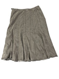 Larry Levine Grey Flared Midi Skirt (M)