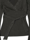 Wrapper Elegant Black Dress (S)