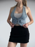 fast lane – cropped light vest (S?)