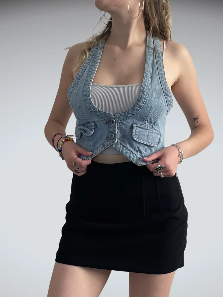 fast lane – cropped light vest (S?)