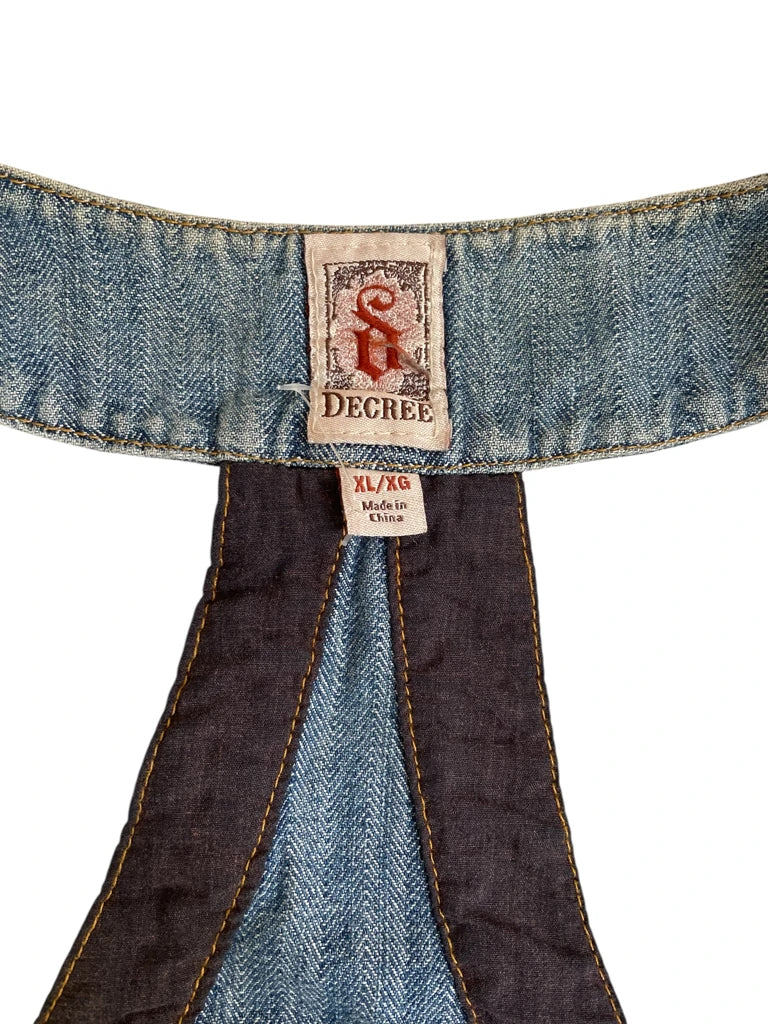 blue loops – y2k denim corsage (XL)