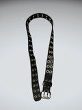 Iconic Grunge Double Grommet Black Belt (ONESIZE)