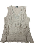 Softcore – Nude Crochet Sleeveless (S)