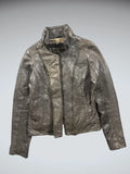 Le Tempe de Paris Washed Brown Grey Jacket (XS)