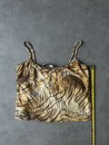 Tiger print crop top