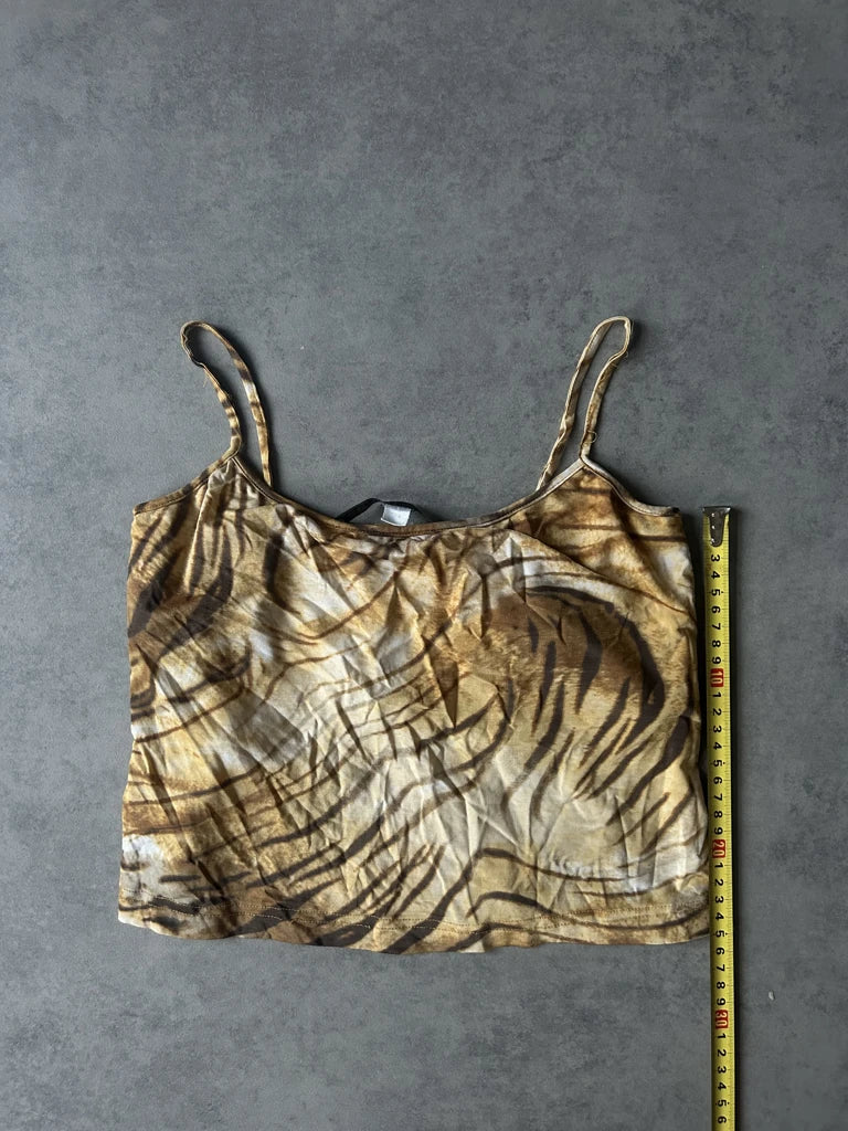 Tiger print crop top