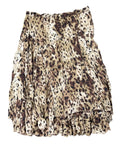 Gold animal pattern skirt by Allison Taylor (L)