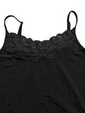 Black Lace Trim Camisole (M)