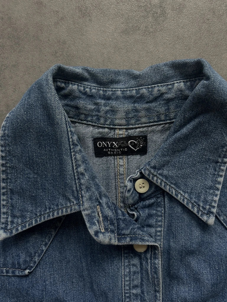 Denim button up shirt