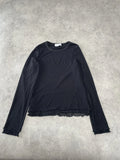 long sleeve black top