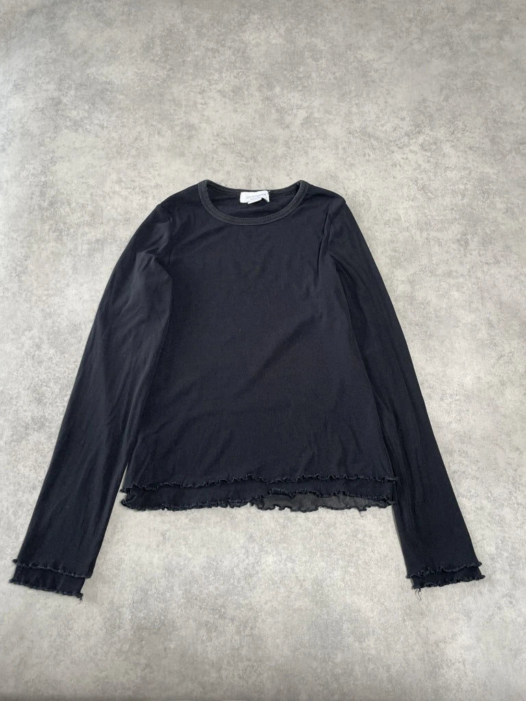 long sleeve black top