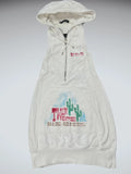 Dsquared White Sleeveless Hoodie Vest (M)