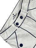 Industrie Nautical Button Trim White Mini Skirt (S)