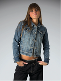 Maurices Blue Classic Denim Jacket Women (S)