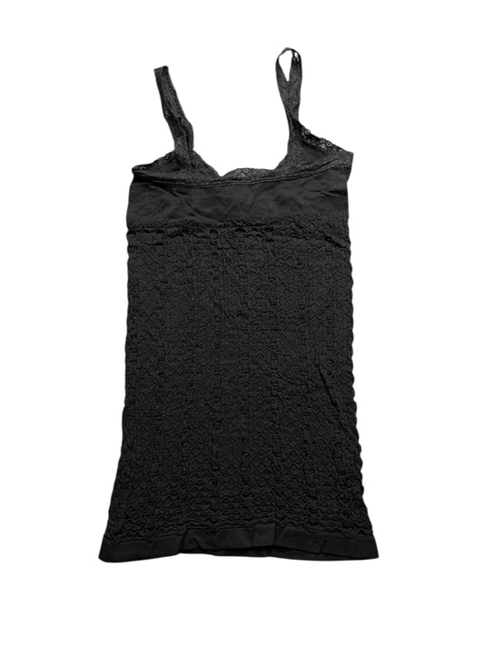 Black Textured Lace Cami Top (S)