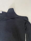 Black Sheer Boatneck Longsleeve (M)