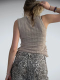 Softcore – Nude Crochet Sleeveless (S)
