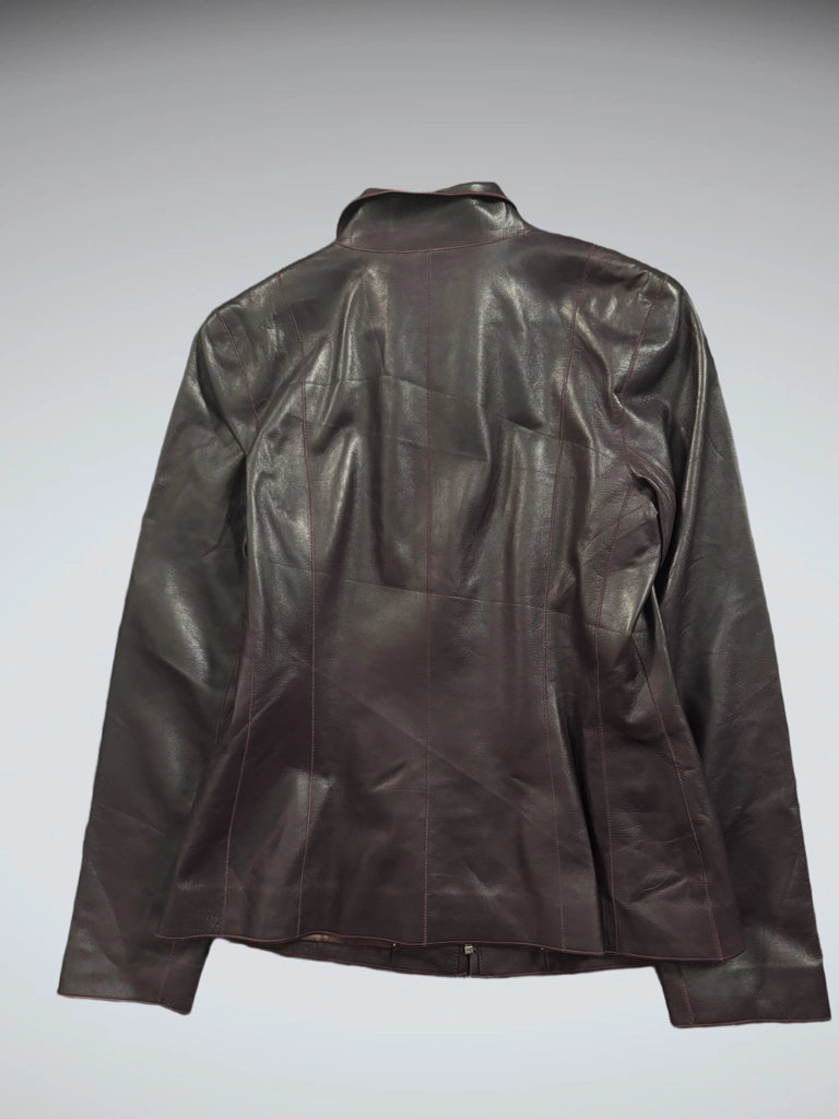 Cole Haan Purple Lamb Leather Jacket (L)