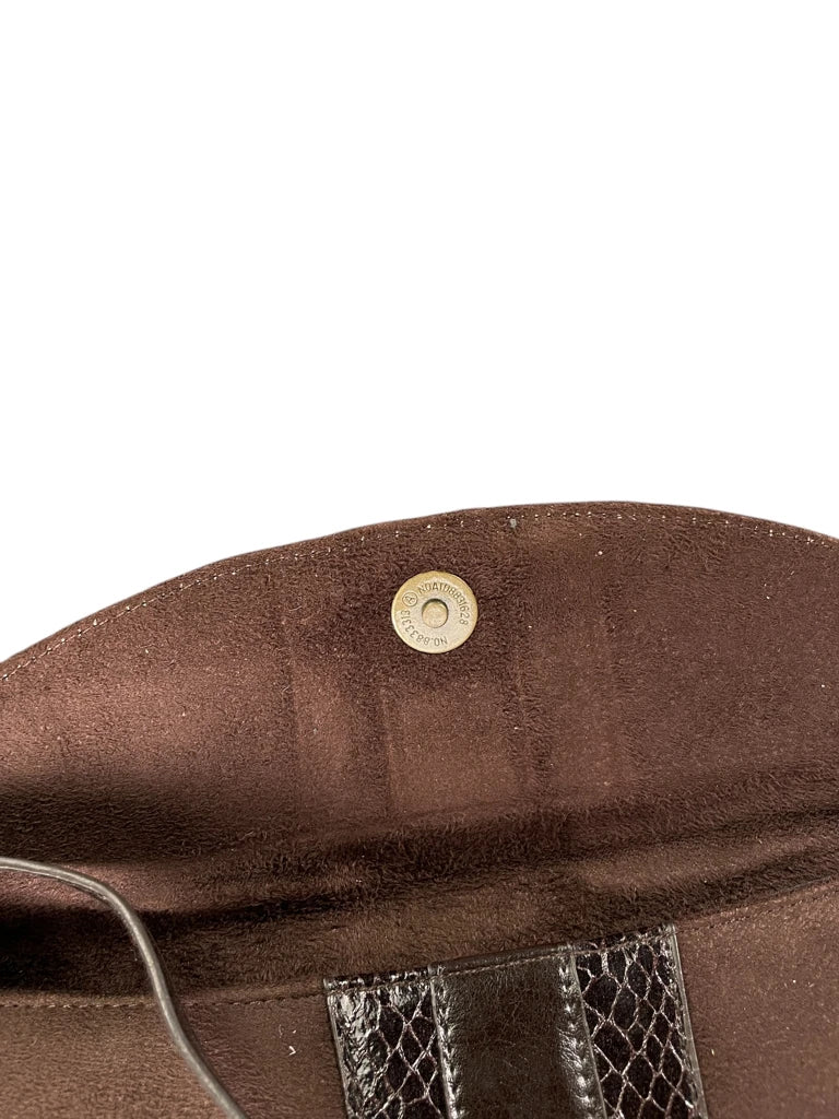 Fiorelli Brown Suede Snake Trim Shoulder Bag (ONESIZE)