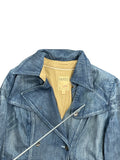 Deep Indigo Longline Vintage Denim Coat (L)