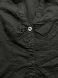 Black Lightweight Vest with Buttons (M)