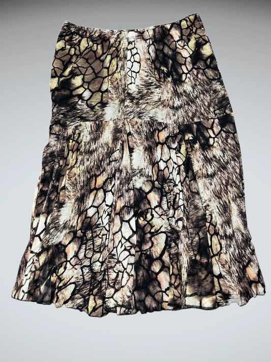 Wild Texture Midi Skirt (M)
