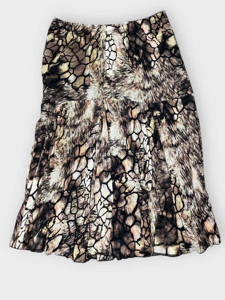 Wild Texture Midi Skirt (M)