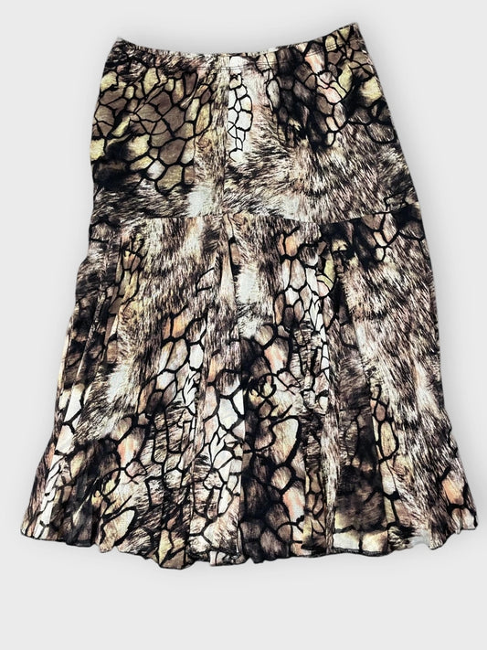 Wild Texture Midi Skirt (M)