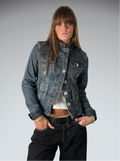 Vintage Blue Denim Jacket Women (S)