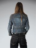 Vintage Blue Denim Jacket Women (S)