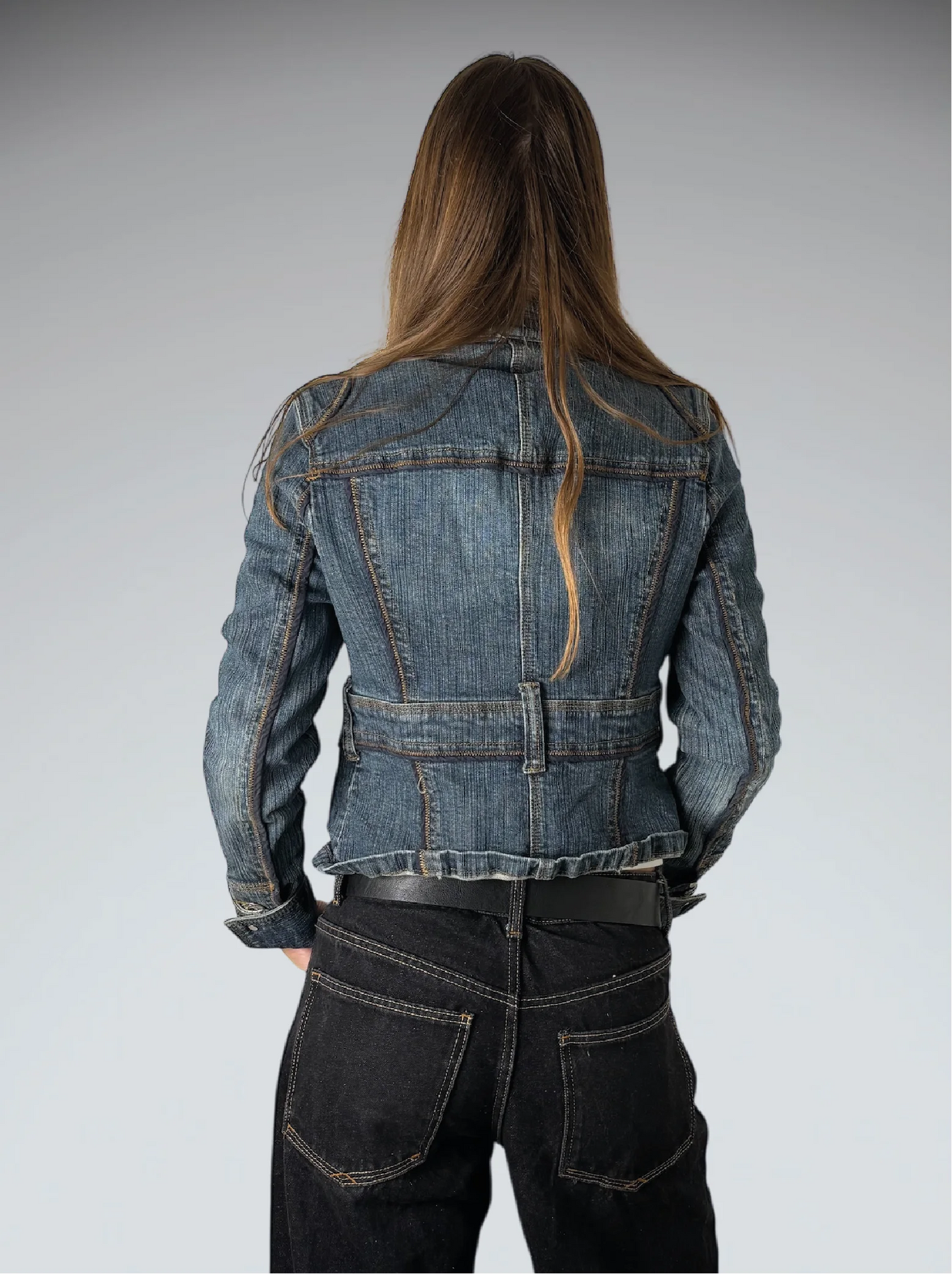 Vintage Blue Denim Jacket Women (S)