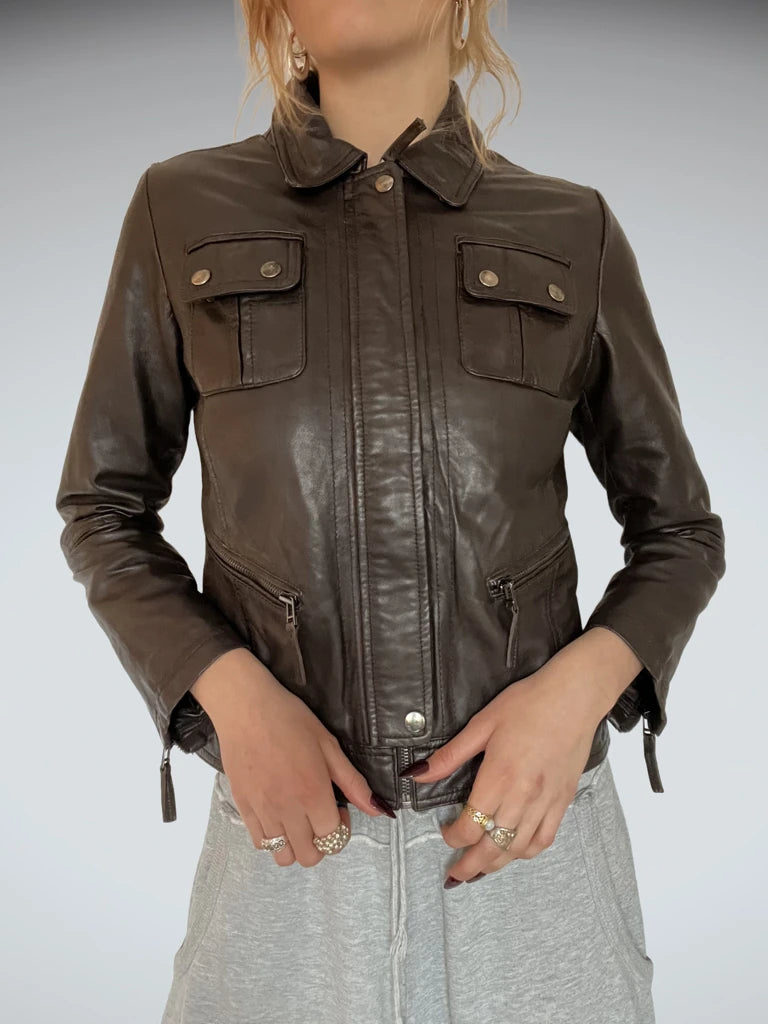 Dark Brown Leather Jacket