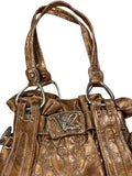 VKZ Kathy Bronze Croc Effect Bag (ONESIZE)