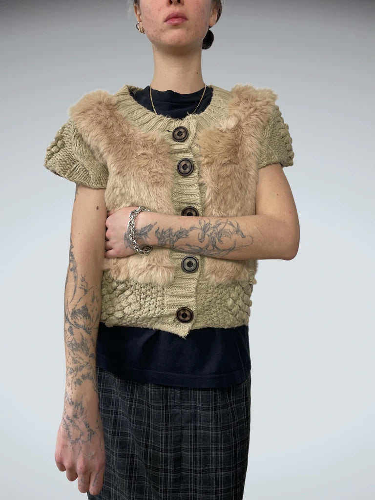 fur gilet