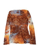Danier brown V-cut dress top (M)