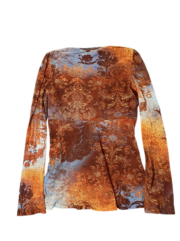 Danier brown V-cut dress top (M)