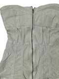 white zipper bustier top (XS)