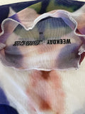 Tie-Dye Sheer Mesh Longsleeve Top (S)