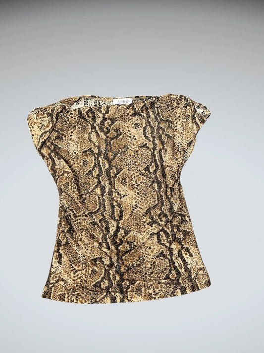 Shiny Snakeskin Top (M)