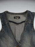 Brody Jeans Blue Denim Vest Women (M)