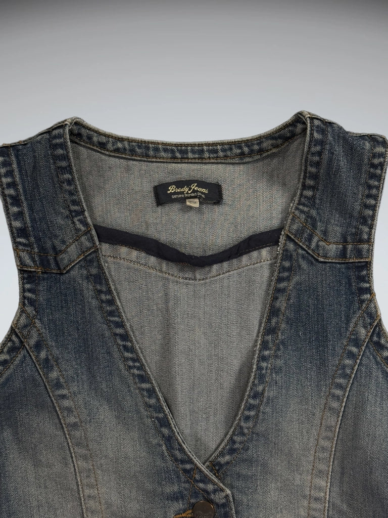 Brody Jeans Blue Denim Vest Women (M)