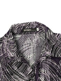 Light Purple Stripe Pattern Dress Top (M)