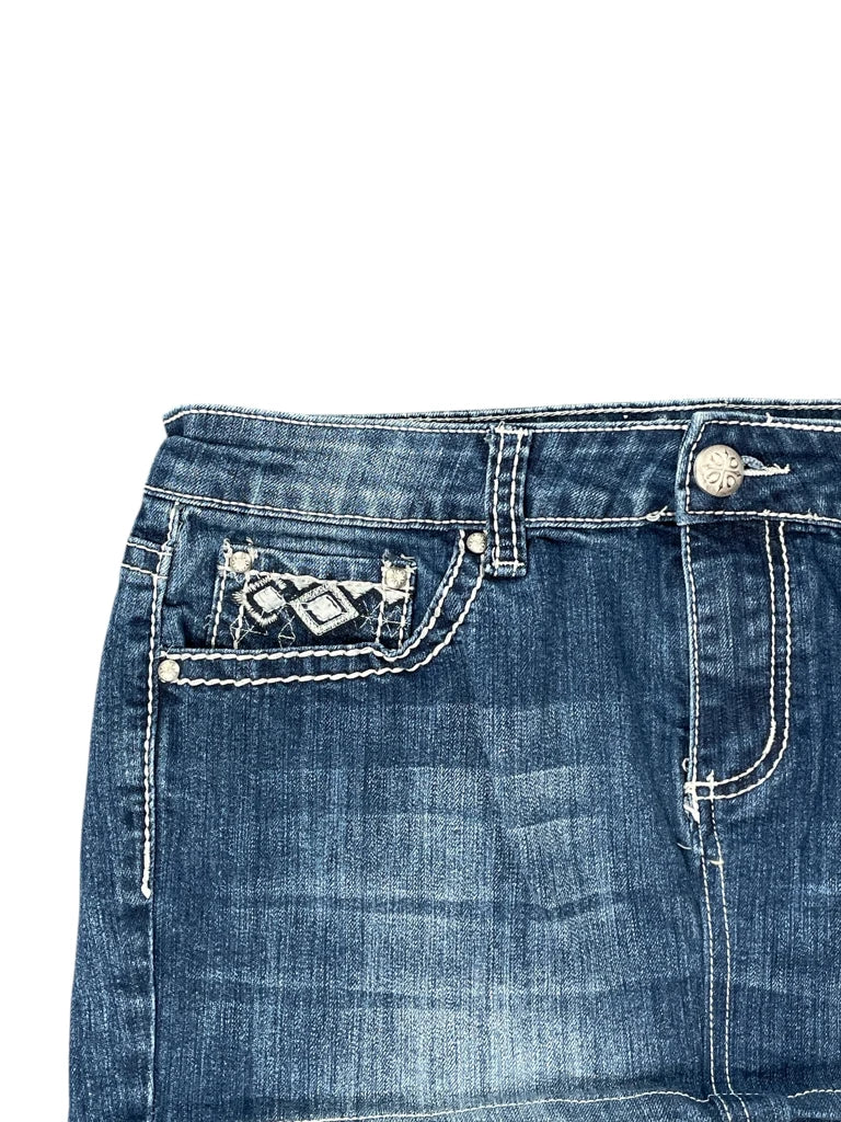 Love Indigo Premium Light Wash Denim Hotpants (L)