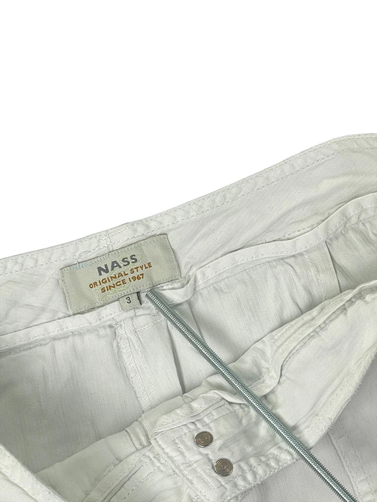 Nass White Casual Summer Skirt (M)