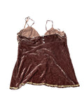 Velvet Baroque Dark Brown Camisole (M)
